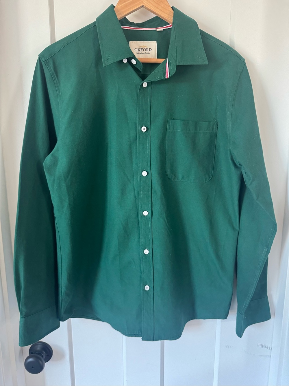 Oxford Men's Button-Down Shirt — Dark Green